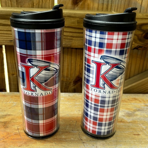 Set of 2 King University K Tornados ThermoServ Insulated Travel Tumblers 16oz - Picture 1 of 8